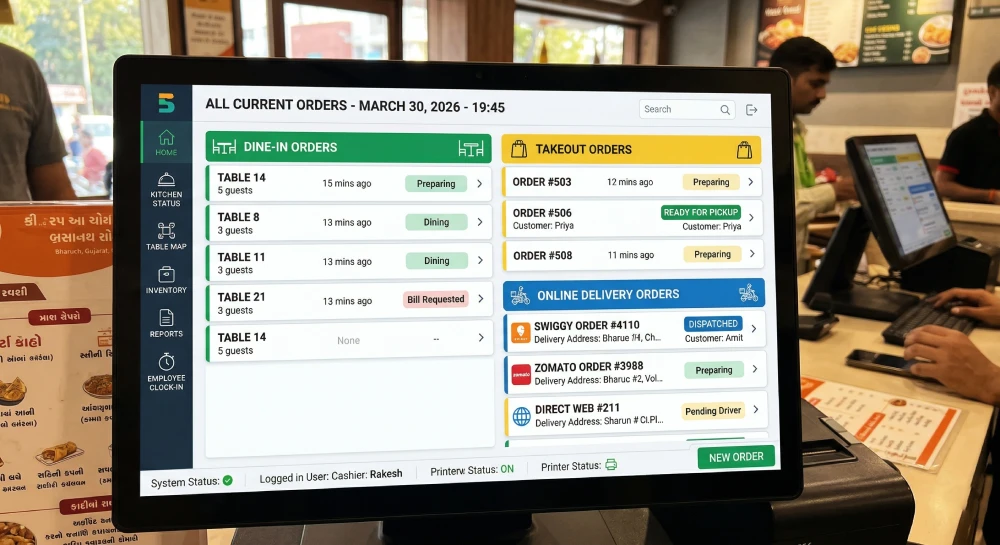 restaurant POS features